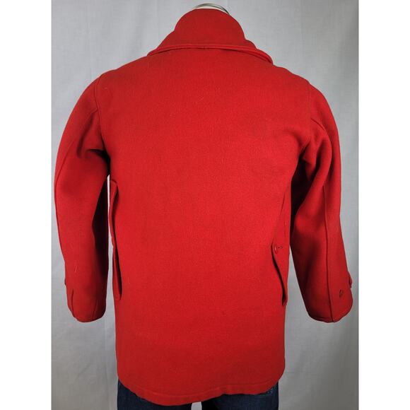 1940-50s Woolrich Red Wool Hunting Jacket Men's Sz 38 (M) - Picture 9 of 13